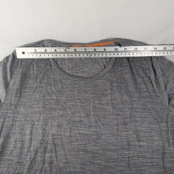 2 Set Icebreaker Cool-Lite Woman L Large Gray Shirt Short Long Sleeve Merin Wool - Picture 5 of 15